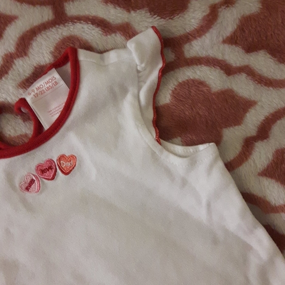 size 6-9M baby girls cute heart onesie - Picture 4 of 7